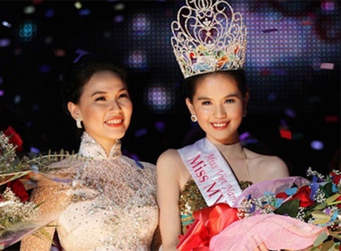 Clip Ngoc Trinh thi ung xu o Hoa hau Viet Nam hoan cau hinh anh