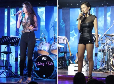 Thuy Tien 'do' chan dai cung Thu Minh hinh anh