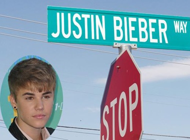 Bien pho mang ten Justin Bieber bi danh cap hinh anh