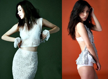 Min Hyo Rin tinh khiet voi sac trang hinh anh