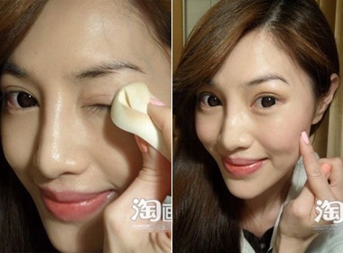 De co khuon mat hong hao trong gio thu hinh anh