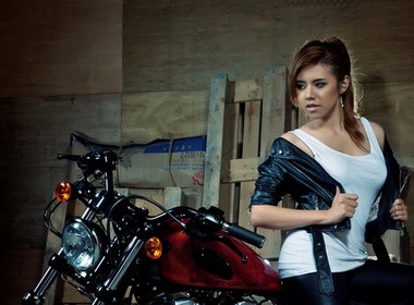 Harley Davidson XL1200X 48 'bui' ben nguoi dep hinh anh