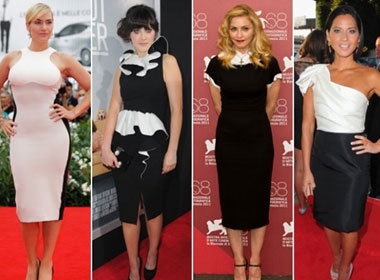 Da phong cach voi thoi trang trang – den hinh anh