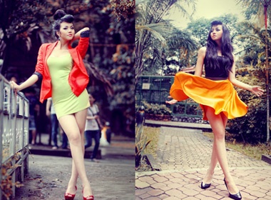 Kieu Ngan noi bat voi gam mau ruc ro hinh anh