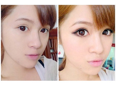 Trang diem tong hong cho guong mat them baby hinh anh