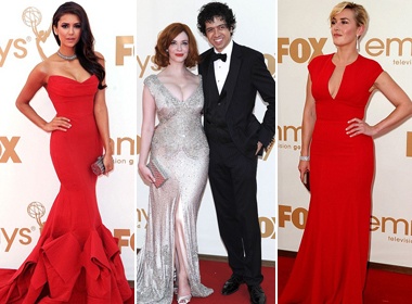 Sao Hollywood khoe sac tren tham do Emmy hinh anh