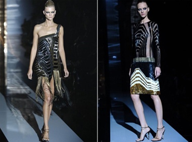 Sang trong voi gam mau toi trong BST Xuan - He cua Guccci hinh anh