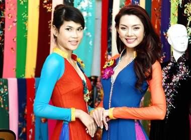 Thi sinh Sieu mau thu ao dai cho dem chung ket hinh anh