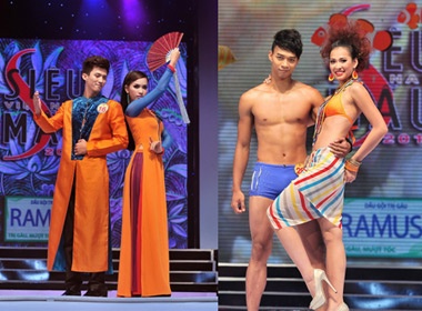 Thi sinh Sieu mau an tuong voi ao dai va bikini hinh anh