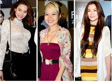 Nguoi dep showbiz tinh tu ben Quang Ha hinh anh