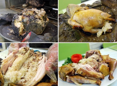 Ga boc dat ap xoi nuong cho ngay mua lanh hinh anh