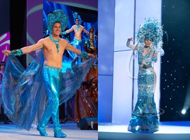 Nhung bo trang phuc thu vi cua Manhunt va Miss Universe hinh anh