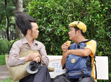 Hoai Linh dung nguoc toc trong phim moi hinh anh