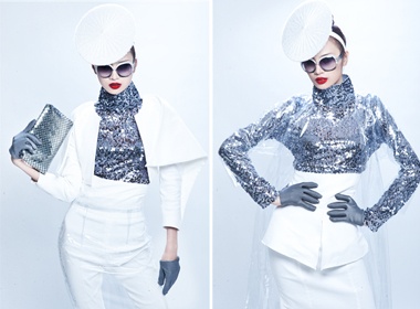 Ngoc Oanh an van theo style Lady Gaga hinh anh