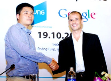 VNG ky thoa thuan hop tac voi Google hinh anh