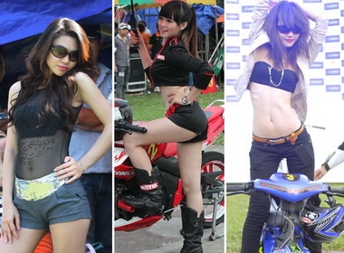 Nguoi mau do sac o Vietnam Motor Cub Prix hinh anh