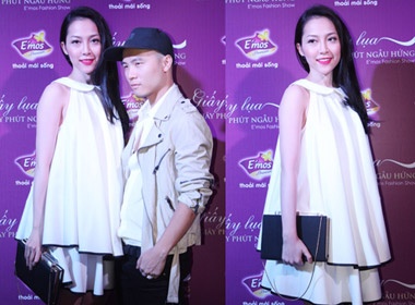 Linh Nga rang ngoi trong dem thoi trang lua hinh anh