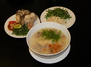 Thanh dam chao ca loc rau dang hinh anh