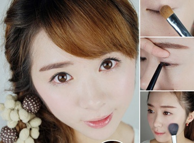 Trang diem trong veo don mua dong hinh anh