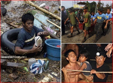 Hinh anh Philippines chong choi voi tham hoa hinh anh