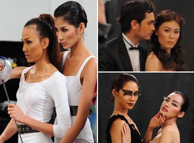 Phuong Anh bi 'do' khi phai hon Duc Tien hinh anh