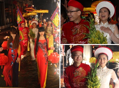 Dieu Huong di thuyen vuot Ho Tay toi dam cuoi hinh anh