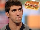 Michael Phelps quang cao thuc an nhanh hinh anh