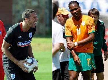 Ferdinand va Drogba dinh chan thuong nang hinh anh