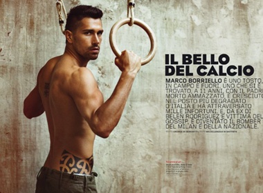 Marco Borriello khoe ve nam tinh tren GQ hinh anh