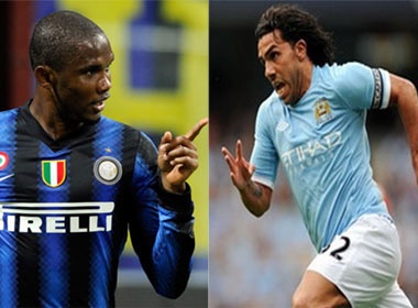 Inter san sang doi Eto’o lay Tevez hinh anh