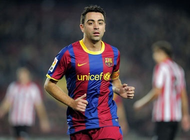 Xavi hen Real o chung ket cup nha Vua hinh anh