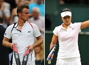 Lleyton Hewitt va Li Na roi Wimbledon hinh anh