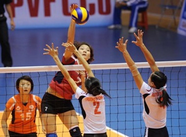 Sinh vien Ha Noi cuong nhiet voi Giai bong chuyen toan quoc 2011 hinh anh