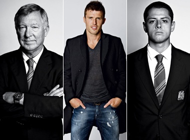 Thay tro HLV Ferguson 'do bo' len tap chi hinh anh