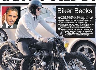 Beckham di 'xe no' bui bam den gap tong thong Obama hinh anh