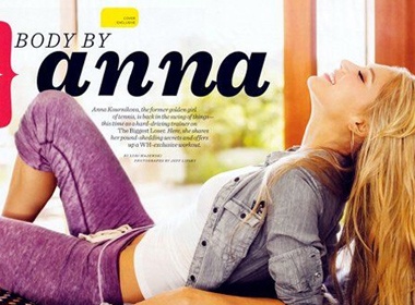 Anna Kournikova cuon hut tren tap chi hinh anh