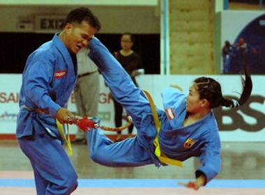 Nha vo dich the gioi Vovinam ban dua, lam tho may hinh anh