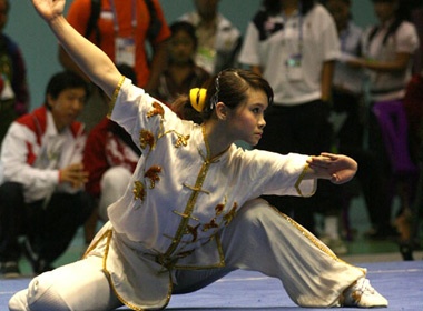 Wushu VN kho giu vi the so mot tai SEA Games 26 hinh anh
