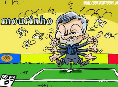 Mourinho len phim hoat hinh hinh anh