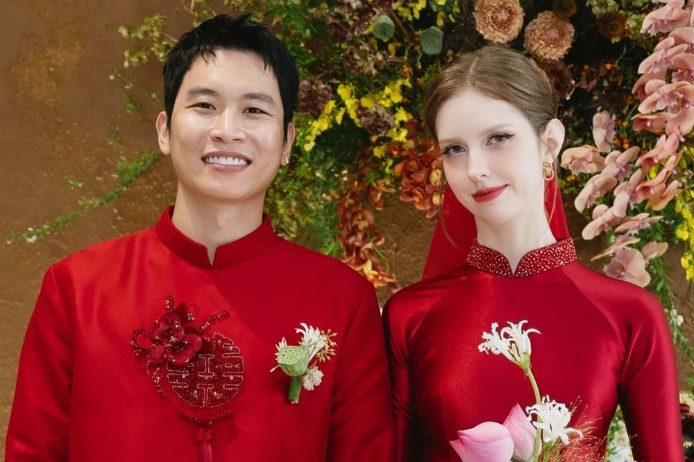 Cô dâu Nga lấy chồng Việt, diện áo dài được khen 'đẹp như tiên tộc'