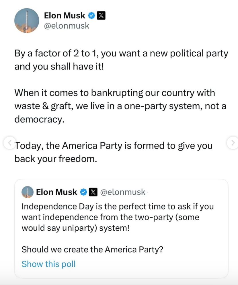 Không tranh cử, Musk vẫn muốn thay đổi cuộc chơi quyền lực?