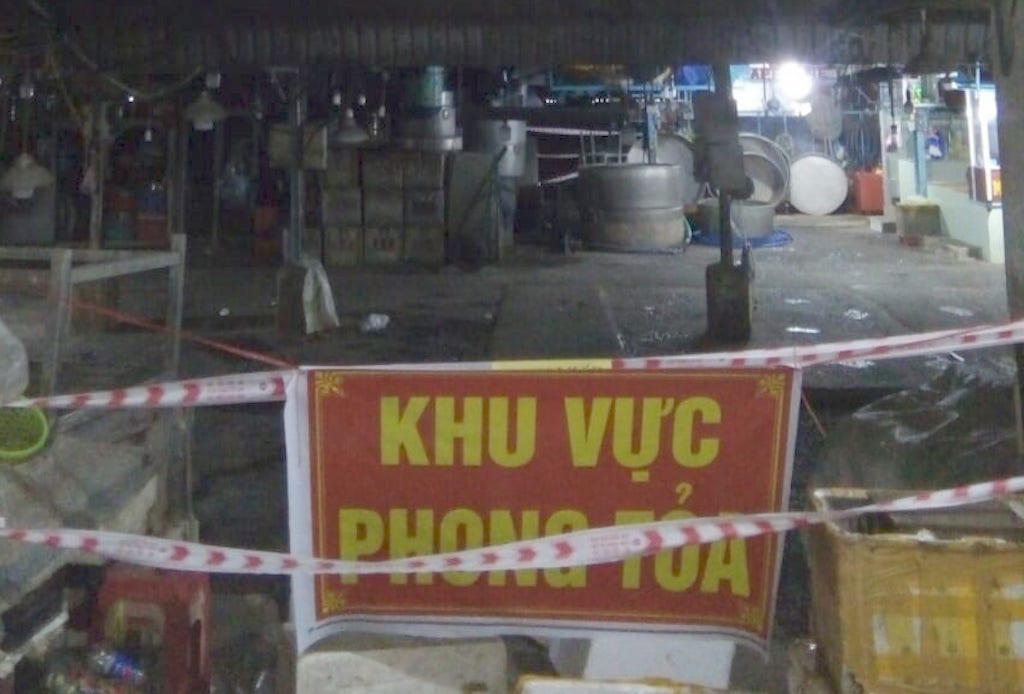 Cho lon nhat Vinh Long dung hoat dong vi 2 ca nghi nhiem nCoV anh 1