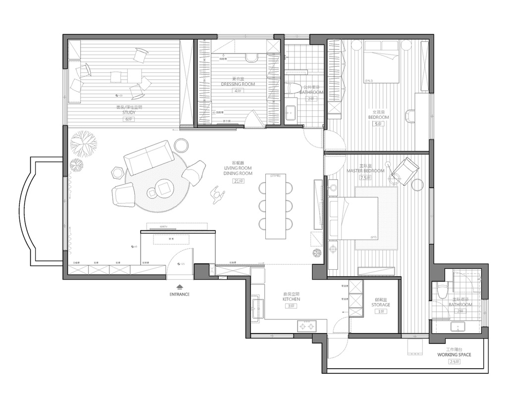Can ho 168 m² chi thay go va thep hinh anh 17