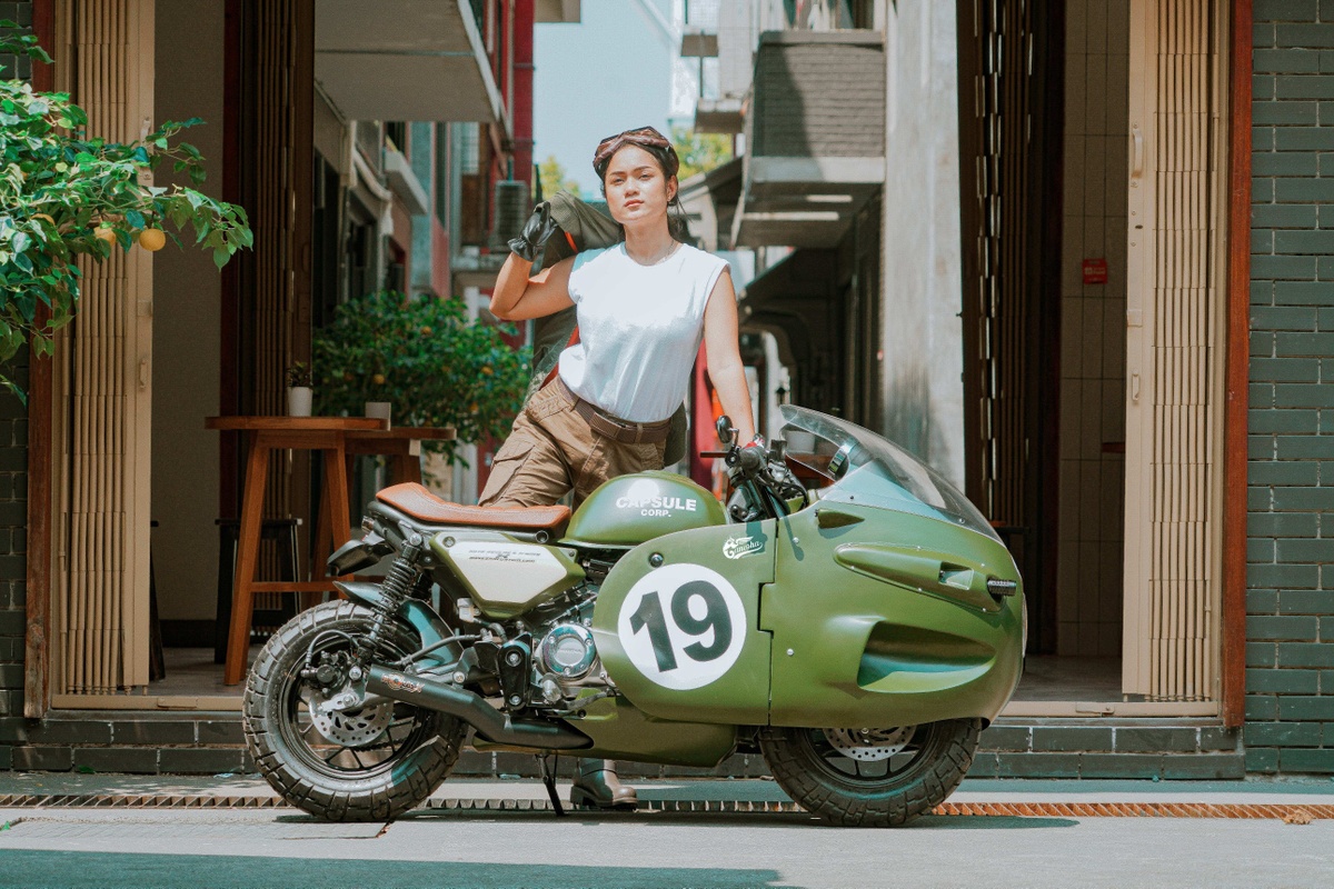 Độc đáo Honda Monkey hóa siêu môtô trong '7 Viên Ngọc Rồng'