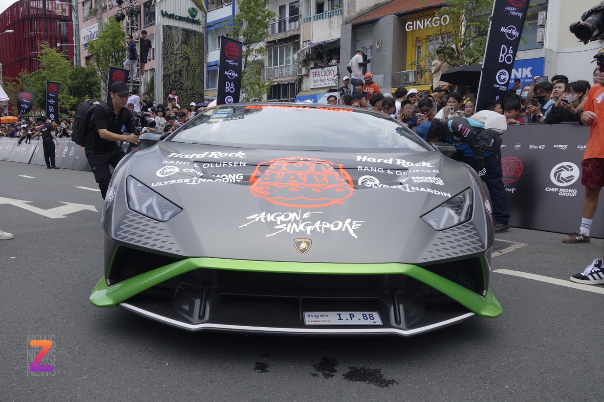 Siêu xe Lamborghini Huracan STO của IShowSpeed tại Gumball 3000