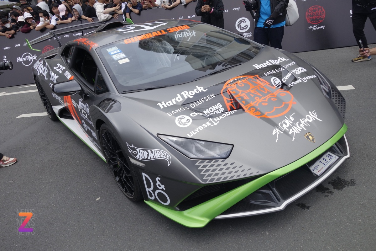 Siêu xe Lamborghini Huracan STO của IShowSpeed tại Gumball 3000