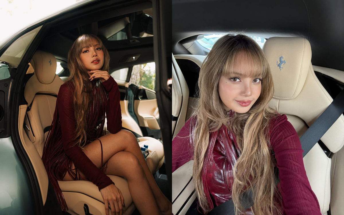 lisa,  blackpink,  ferrari,  296,  296 gts,  296 gtb,  ferrari 296,  ferrari 296 gts,  ferrari 296 gtb,  sieu xe,  ca si anh 3