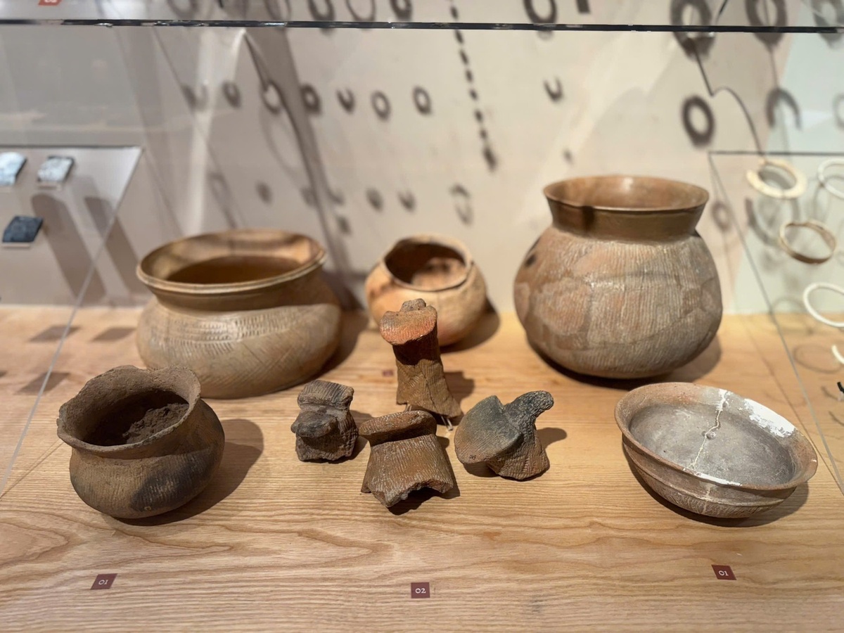 &quot;蕉园&quot;考古遗址的文物。