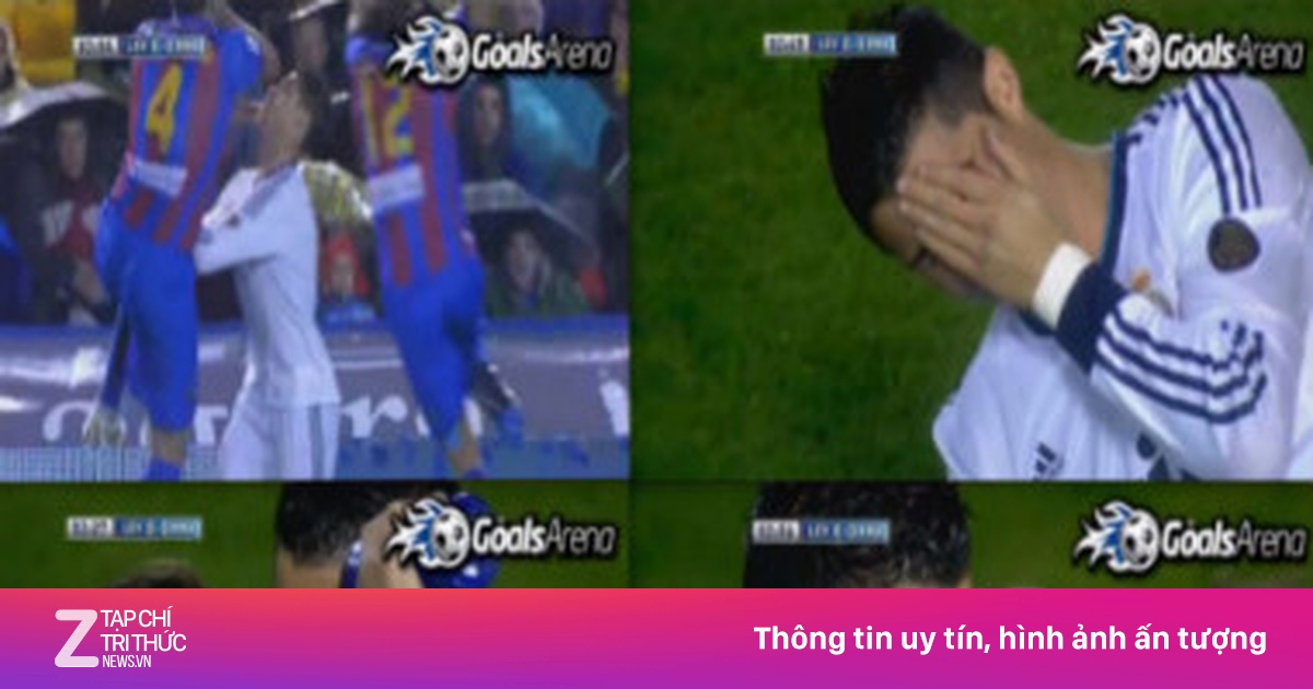 Ronaldo rách mí mắt sau khi dính cùi chỏ - Bóng đá Tây Ban Nha - ZNEWS.VN