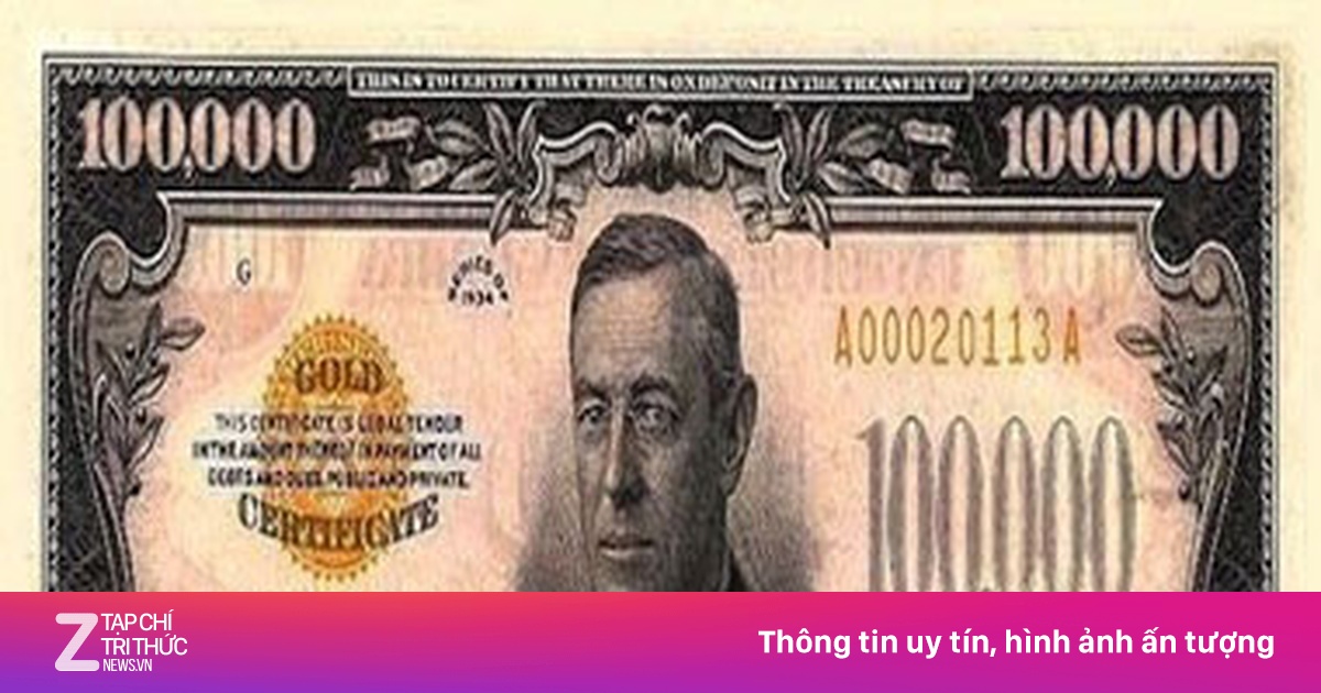 Nguồn gốc tờ tiền 100.000 USD của Mỹ - Tài chính - Chứng khoán - ZNEWS.VN